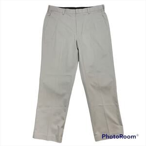 Axist Chino Pants Mens Flat Front Beige Cotton Chino Pants 38 x 32